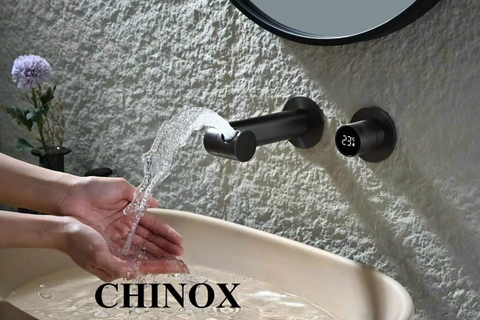 Vòi âm tường tròn mặt hiển thị Led nhiệt độ  CHINOX VA03 ( 2 màu)