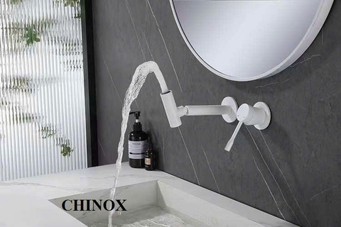 Vòi lavabo âm tường Decor ống tre CHINOX VA01 ( 4 màu)