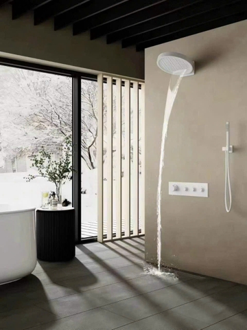Sen tắm âm tường bát tròn dầy bảng điều khiển dài CHINOX SA12