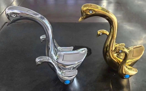 Vòi lavabo rửa mặt decor thiên nga  VLD7