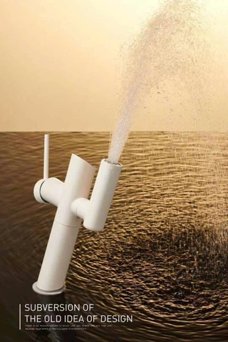 Vòi lavabo rửa mặt decor ống tre tài lộc VLD6
