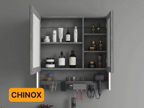 Tủ chậu màu ghi Polywood CHINOX CN477