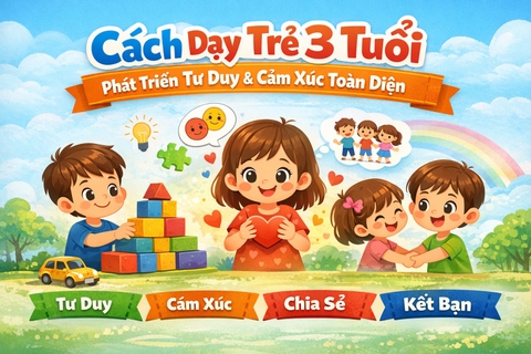 Cách Dạy Trẻ 3 Tuổi Phát Triển Tư Duy & Cảm Xúc Toàn Diện