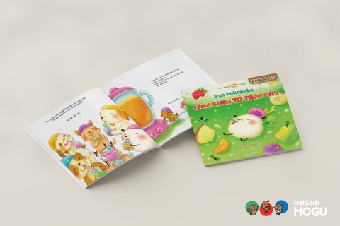 Bạn Pokopoko làm sinh tố trái cây