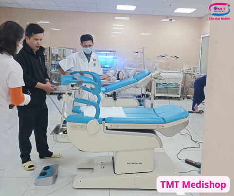 Bàn khám sản phụ khoa Examline 740 (Bicakcilar – Thổ Nhĩ Kỳ)