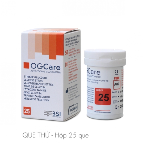 Que thử đường huyết OGCarre 25 Que
