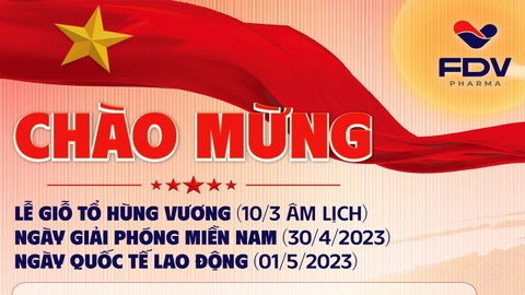 THÔNG BÁO LỊCH NGHỈ LỄ 30/4, 1/5/2023