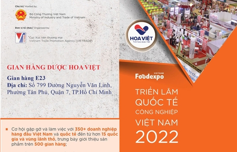 THƯ MỜI THAM GIA GIAN HÀNG HOA VIỆT HỘI CHỢ TRIỂN LÃM VietNam FoodExpo.