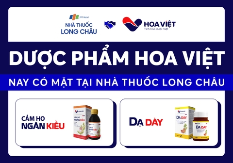 Dược Phẩm Hoa Việt Bắt tay với Chuỗi Nhà Thuốc Long Châu