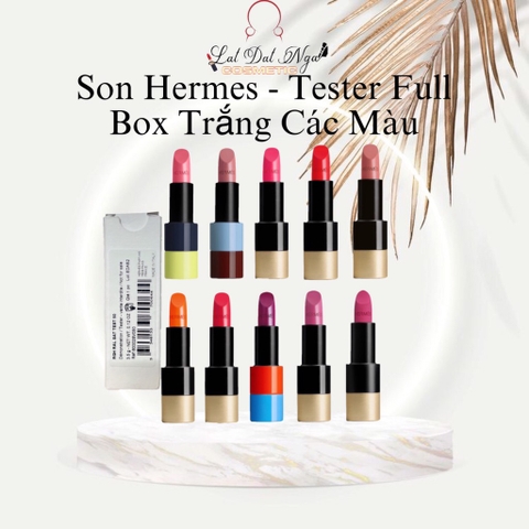 Son Hermes - Tester Full Box Trắng Các Màu