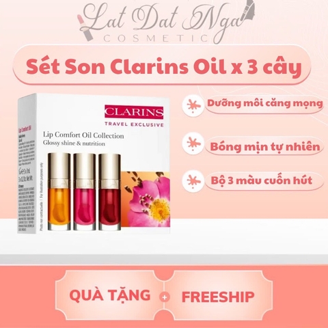 Sét Quà : Sét Son Clarins Oil x 3 cây