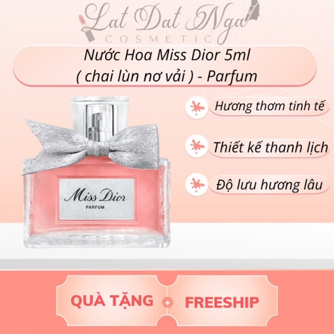 Nước Hoa Miss Dior 5ml ( chai lùn nơ vải ) - Parfum