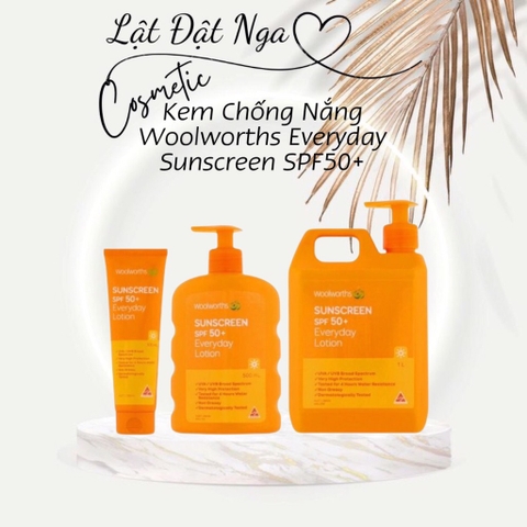 Kem Chống Nắng Woolworths Everyday Sunscreen SPF50+ - 1000ml