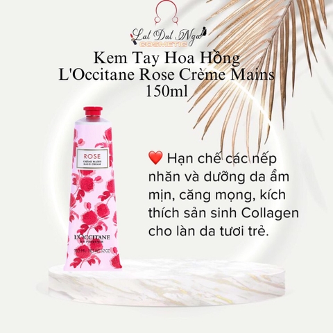 Kem Tay Hoa Hồng L'Occitane Rose Crème Mains 150ml