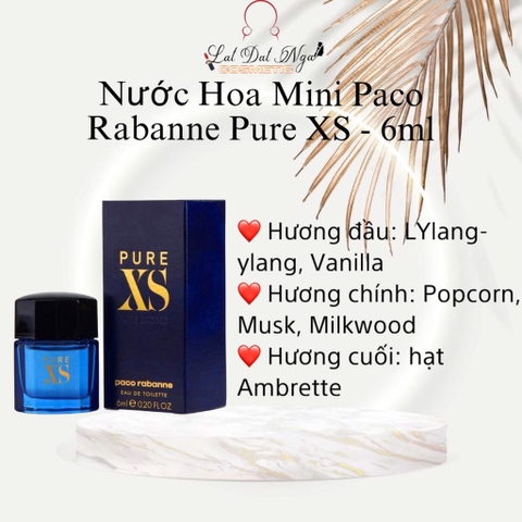 Nước hoa Mini Paco Rabanne Pure XS - 6ml