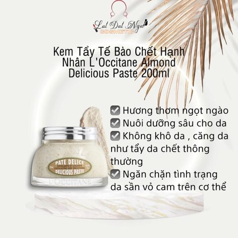 Kem Tẩy Tế Bào Chết Hạnh Nhân L'Occitane Almond Delicious Paste 200ml