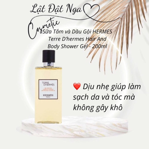 Sữa Tắm và Dầu Gội HERMES Terre D’hermes Hair And Body Shower Gel - 200ml