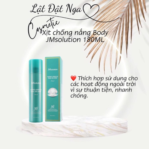 Xịt chống nắng Body JMsolution 180ML