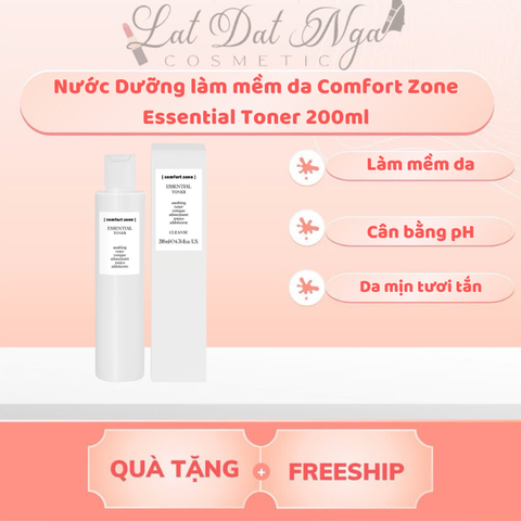 Nước Dưỡng làm mềm da Comfort Zone Essential Toner 200ml