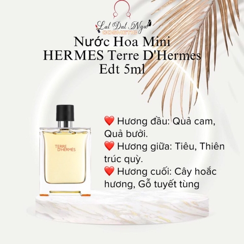 Nước Hoa Mini HERMES Terre D'Hermes Edt 5ml