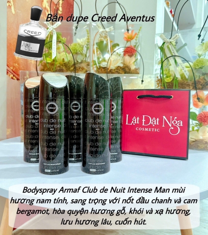 Xịt Thơm Toàn Thân Hương Nước Hoa Nam Armaf Club De Nuit Intense Man 250ml