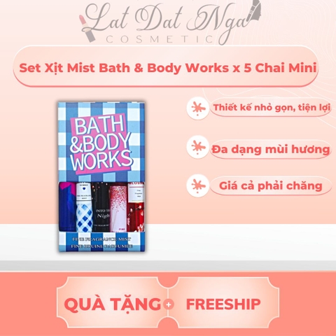 Sét Xịt Mist Bath & Body Works x 5 Chai Mini
