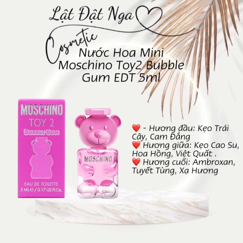 Nước Hoa Mini Moschino Toy2 Bubble Gum EDT 5ml