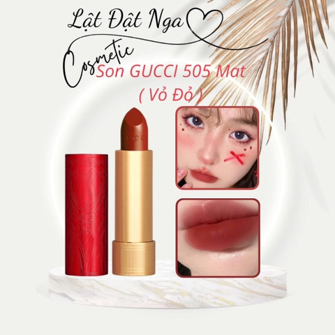 Son GUCCI 505 Mat ( Vỏ Đỏ )