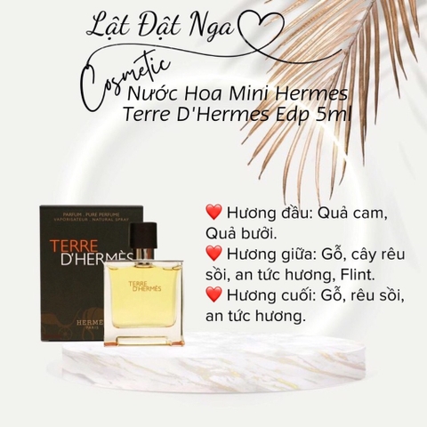 Nước Hoa Mini Hermes Terre D'Hermes Edp 5ml