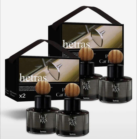 Set Quà: Mùi 01 Black Cherry  - 2 Chai Tinh Dầu Nước Hoa Ô Tô Hetras