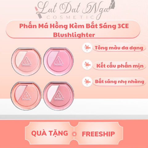 Phấn Má Hồng Kèm Bắt Sáng 3CE Blushlighter