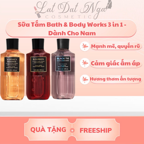 Sữa Tắm Bath & Body Works 3 in 1 - Dành Cho Nam