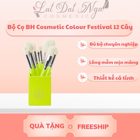 Bộ Cọ BH Cosmetic Colour Festival 12 cây