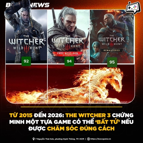 The Witcher 3 Chứng Minh Một Tựa Game Có Thể 'Bất Tử' Nếu Được Chăm Sóc Đúng Cách