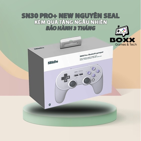 Tay cầm chơi game Bluetooth 8Bitdo Pro 2 Black cho Nintendo Switch, Windows, Mac, Điện thoại