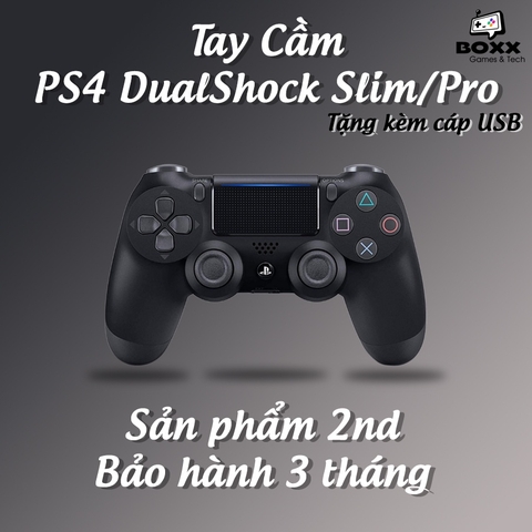 Tay cầm PS4 chính hãng 2nd nhiều màu, tay cầm ps4 dualshock kèm quà tặng