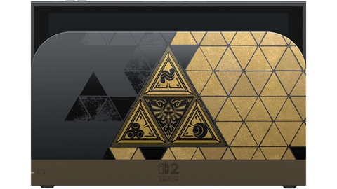 Mặt sau máy Nintendo Switch 2 The Legend of Zelda 40th Anniversary Edition