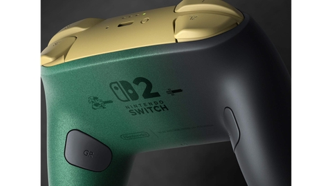 Mặt sau tay cầm Nintendo Switch 2 Pro Controller Zelda 40th Edition
