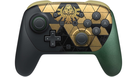 Mặt trước tay cầm Nintendo Switch 2 Pro Controller Zelda 40th Edition