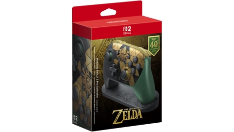 Mặt bên hộp tay cầm Nintendo Switch 2 Pro Controller Zelda 40th Anniversary