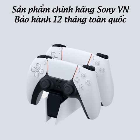 Đế sạc tay cầm PS5 DualSense - PlayStation 5, Dock sạc nhanh cho tay cầm PS5 chính hãng Sony