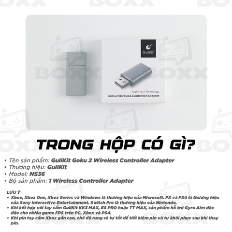USB GuliKit Goku 2 Wireless Adapter hướng dẫn sử dụng