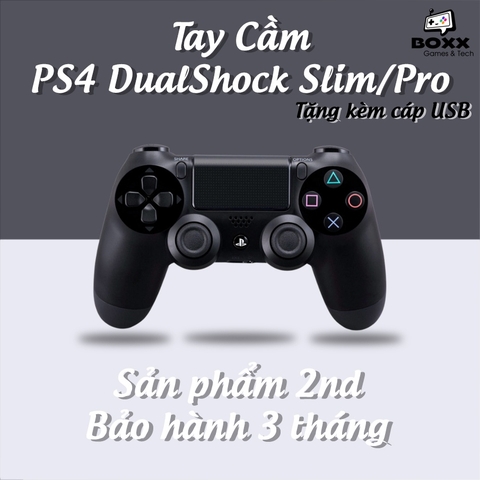 Tay cầm PS4 chính hãng 2nd nhiều màu, tay cầm ps4 dualshock kèm quà tặng