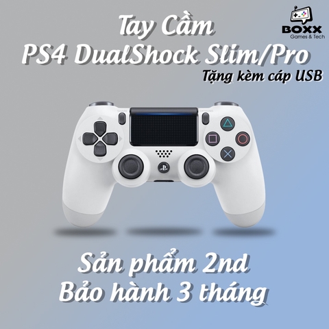 Tay cầm PS4 chính hãng 2nd nhiều màu, tay cầm ps4 dualshock kèm quà tặng