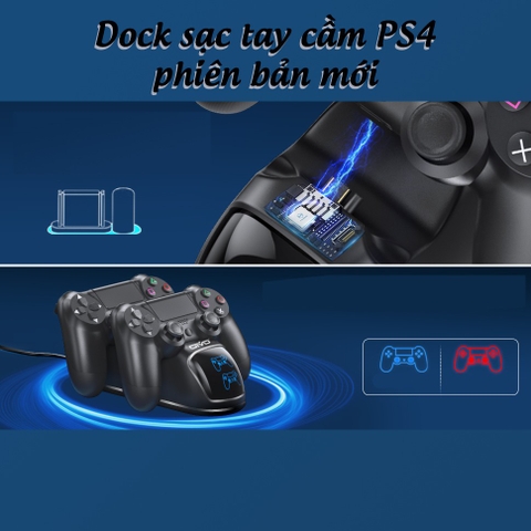 Đế sạc tay cầm PS4 Oivo