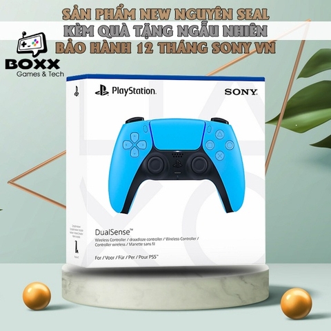 Tay cầm PS5 DualSense Starlight Blue hàng chuẩn