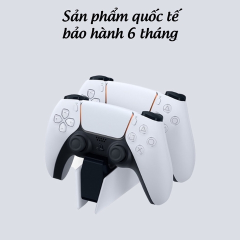 Đế sạc tay cầm PS5 DualSense - PlayStation 5, Dock sạc nhanh cho tay cầm PS5 chính hãng Sony