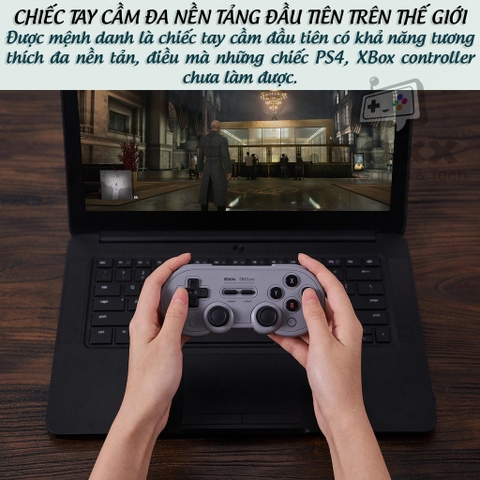 Tay cầm chơi game bluetooth 8Bitdo SN30 Pro SN Edition cho Nintendo Switch, Windows, Điện thoại