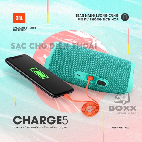 Loa Bluetooth JBL Charge 5 hàng chính hãng bảo hành 12 tháng
