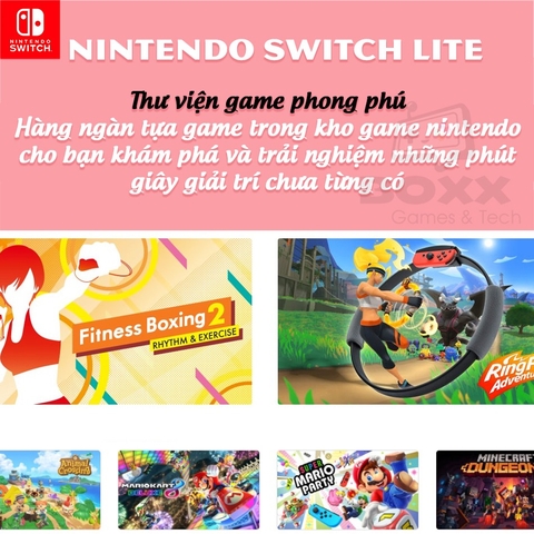 Máy game Nintendo Switch Lite - Màu Cool Blue, bảo hành 12 tháng kèm quà tặng